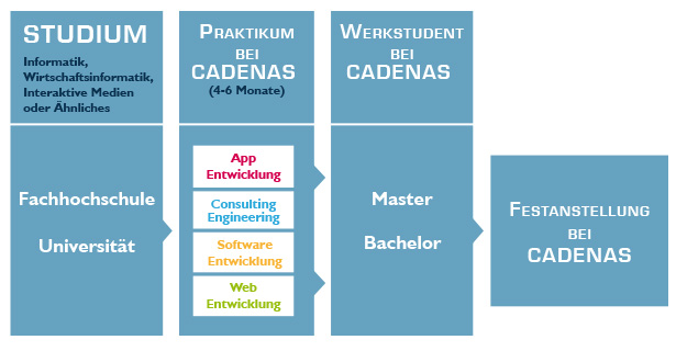 Karriereweg/Praktika bei CADENAS