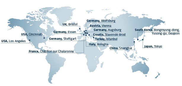 The international subsidiaries of the CADENAS AG