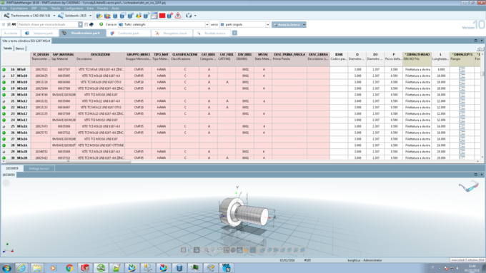 Integrazione di PARTsolution in SACMI