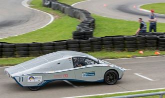 Das SolarCar des Teams der Hochschule Bochum