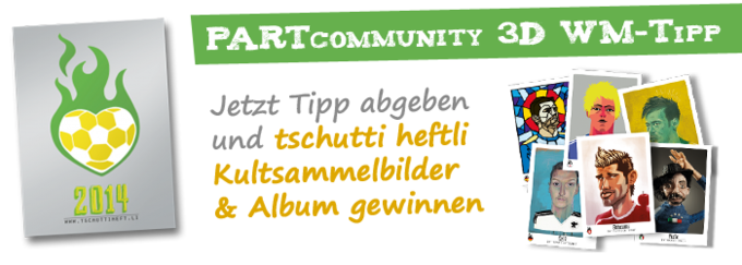 Richtiges Ergebnis vorhersagen und das Kultsammelalbum tschutti heftli zur WM befüllen
