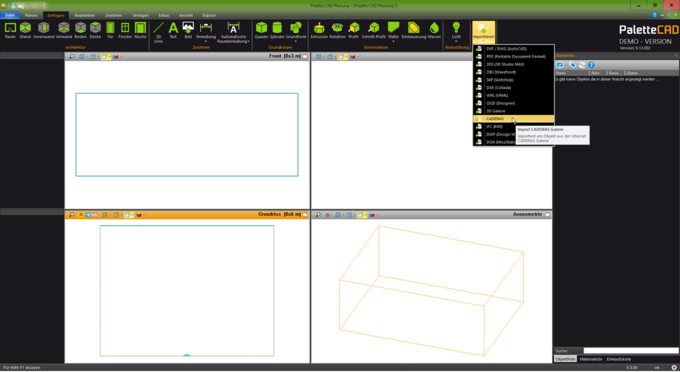 Palette CAD