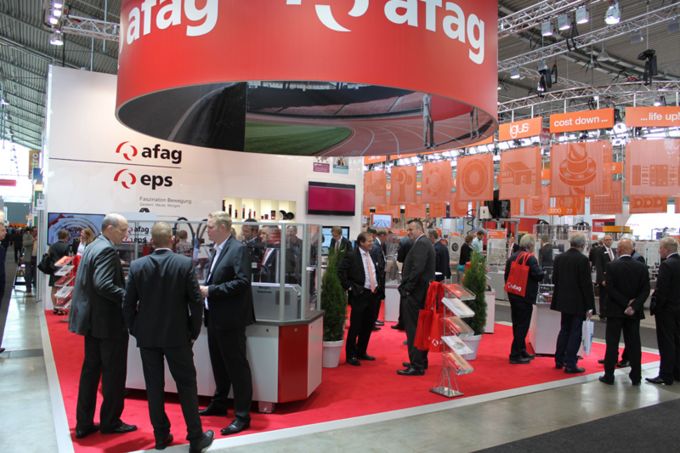 Der gemeinsame Messestand der Afag und CADENAS auf der Motek 2015