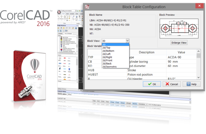 PARTcommunity Plugin in CorelCAD