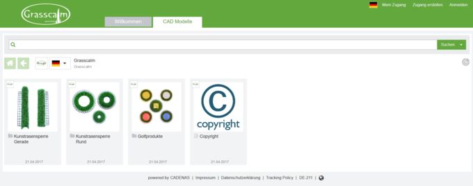 Grasscalm auf 3D CAD Downloadportal BIMcatalogs.net