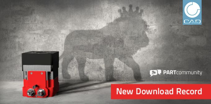 strong appearance of the 3D CAD models download portal PARTcommunity by CADENAS