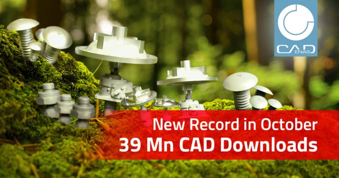With the support of the 3Dfind.it search engine, the CAD download figures are springing up like mushrooms at CADENAS.