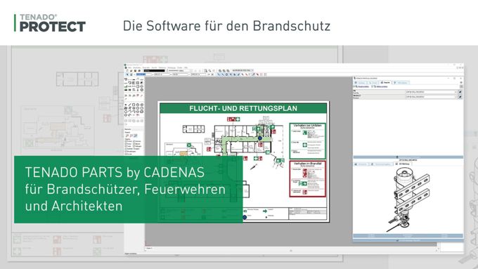 Tenado: 3D CAD Teile für Brandschützer, Feuerwehren und Architekten von CADENAS