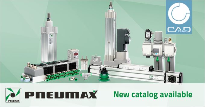 New catalog of 3D CAD models of Pneumax powered by CADENAS