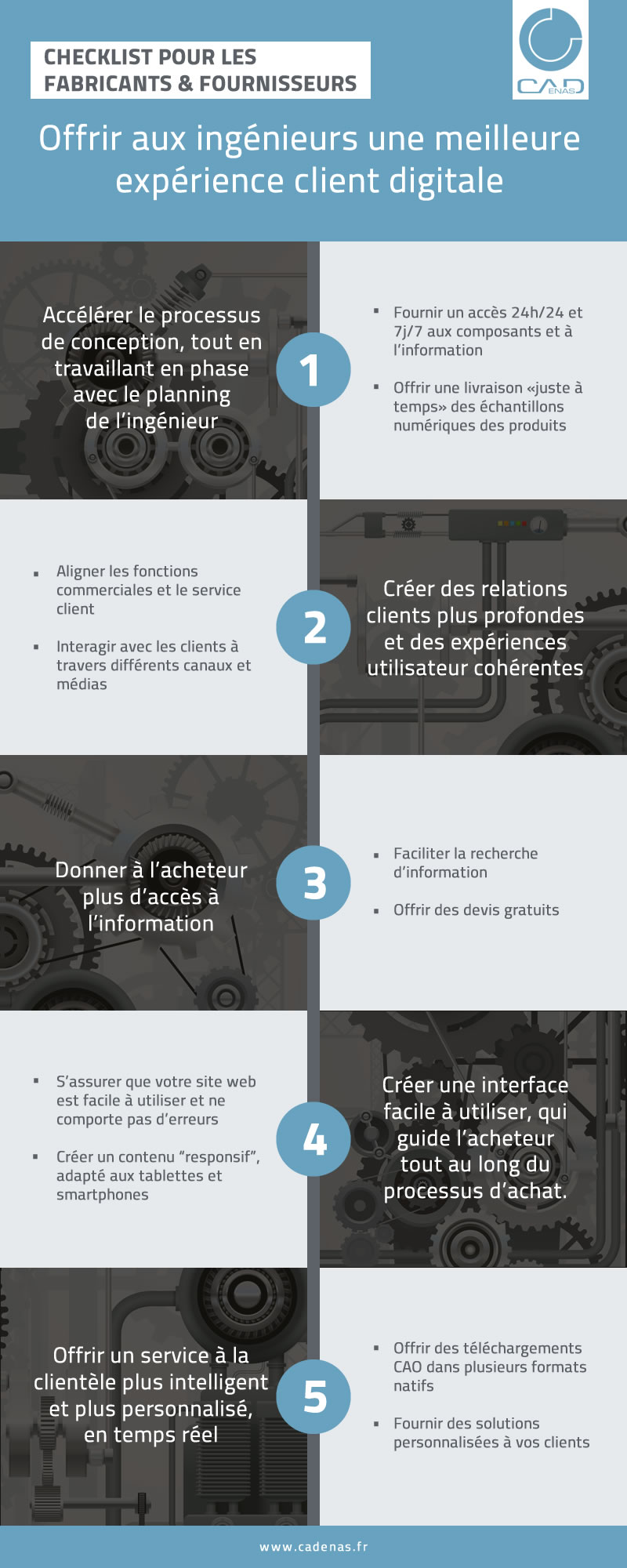 Ce que les ingénieurs attendent des fabricants de composants industriels [checklist]