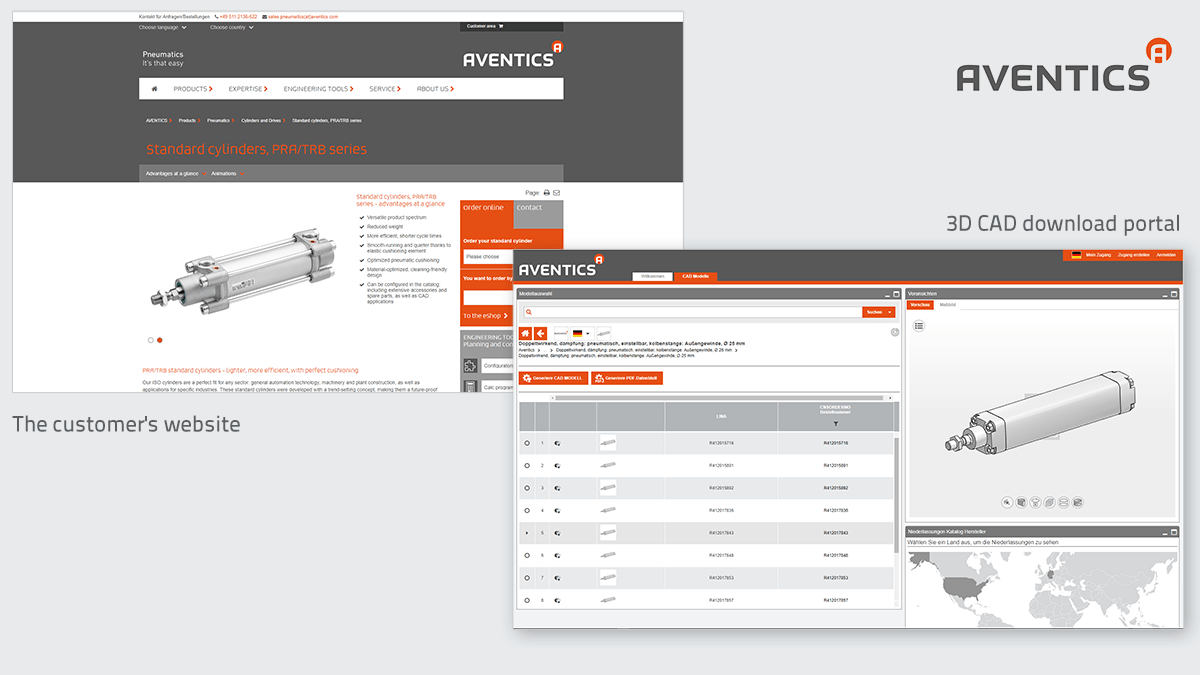 Electronic CAD Product Catalog in your corporate design