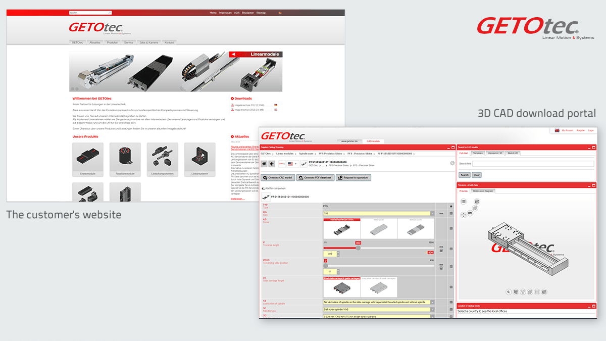 Electronic CAD Product Catalog in your corporate design