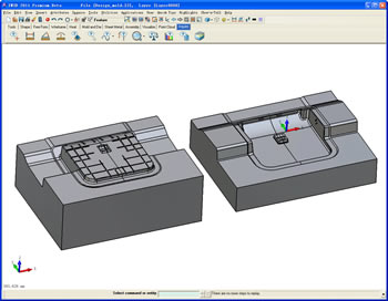 CORE & CAVITY CALCULATION IN ONE STEP