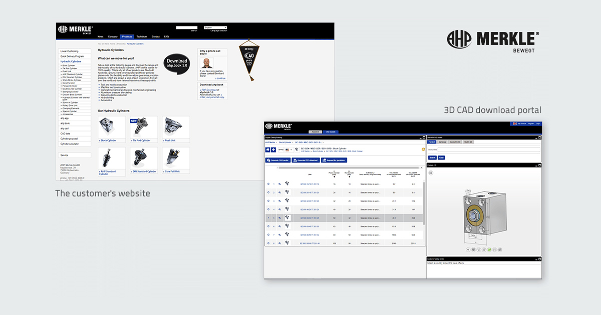 Electronic CAD Product Catalog in your corporate design