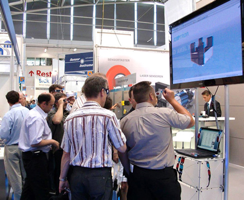Das CADENAS Messe-Entertainmentpaket auf der Automatica 2010 mit CAPTRON