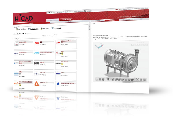 HiCAD 3D CAD Downloadportal PARTcommunity